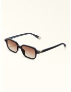 Furla Ochelari de soare dreptunghiulari cu logo - Negru