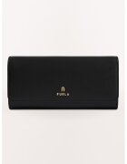Furla Portofel din piele cu inchidere cu clapa Camelia Continental - Negru