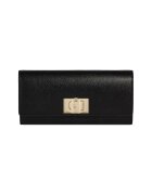 Furla Portofel pliabil cu logo metalic 1927 XL - Negru