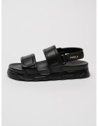 Furla Sandale din piele cu inchidere velcro - Negru