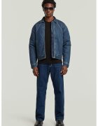G-STAR Blugi cu croiala dreapta si model cu 5 buzunare - Albastru inchis