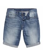 G-STAR Blugi scurti cu aspect decolorat - Albastru