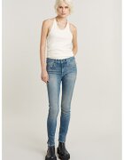 G-STAR Blugi skinny cu talie medie Lhana - Albastru prafuit