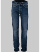 G-STAR Blugi slim fit cu aspect decolorat - Albastru inchis