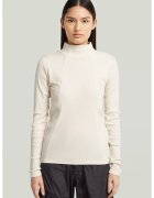 G-STAR Bluza slim fit din amestec de bumbac organic - Crem