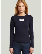G-STAR Bluza slim fit din bumbac organic - Albastru inchis