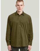 G-STAR Camasa regular fit din bumbac - Verde masliniu