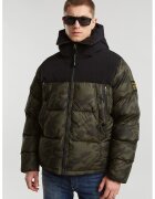G-STAR Geaca cu gluga si vatelina - Verde/Negru