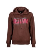 G-STAR Hanorac cu imprimeu logo Premium Core - Maro