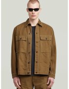 G-STAR Jacheta-camasa din denim cu buzunare supradimensionate pe piept - Caramel