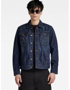 G-STAR Jacheta de denim cu cusaturi contrastante - Albastru inchis
