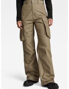 G-STAR Pantaloni cargo cu talie inalta - Maro inchis