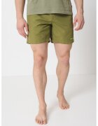 G-STAR Pantaloni scurti de baie cu snur si model uni - Galben pal/Verde feriga