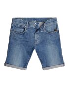 G-STAR Pantaloni scurti slim-fit din denim cu aspect decolorat - Albastru