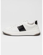 G-STAR Pantofi sport din piele cu insertii din material textil Samovar - Alb/Negru