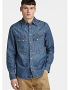 G-Star Raw Camasa barbati - G Star Raw - 303805012 - Bumbac - Albastru - Albastru