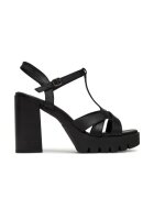 G-Star Raw Sandale cu toc dama - piele naturala - negru