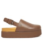 G-Star Raw Sandale dama din piele naturala maro - Auriu