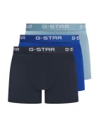 G-Star Raw Set de boxeri Ash - 3 perechi - Albastru