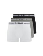 G-Star Raw Set de boxeri cu logo - 3 perechi - Alb/Negru/Gri