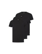 G-Star Raw Set de tricouri uni cu decolteu in V Spruce - 3 piese - Negru
