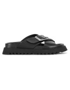 G-Star Raw Slapi negru - piele naturala - model DEBRA-25SS469