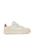 G-Star Raw Tenisi dama - piele naturala - alb/portocaliu