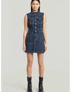 G-STAR Rochie fara maneci din denim - Albastru inchis