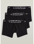 G-STAR Set de boxeri cu logo - 3 perechi - Alb/Negru