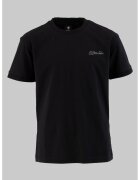 G-STAR Tricou cu decolteu la baza gatului si logo brodat - Negru