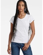 G-STAR Tricou de bumbac organic cu decolteu in V Eyben - Alb