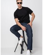 G-STAR Tricou din bumbac organic cu model uni - Negru