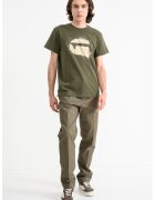 G-STAR Tricou din bumbac organic - Kaki pal