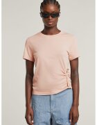 G-STAR Tricou din bumbac organic - Roz prafuit