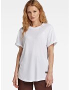 G-STAR Tricou lejer din bumbac organic Lash - Alb/Negru/Galben mustar