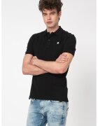 G-STAR Tricou polo slim fit din material pique Dunda - Negru