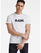 G-STAR Tricou regular fit cu imprimeu text Holorn - Alb