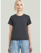 G-STAR Tricou uni de bumbac organic - Albastru deschis/Gri inchis