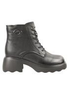 Gallop Ghete casual - dama - 5008 negru - piele naturala - cu toc - Negru
