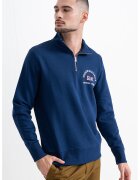 Gant Bluza de trenig cu fermoar scurt - Albastru