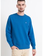 Gant Bluza de trening cu decolteu la baza gatului Shield - Albastru azur
