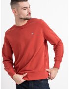 Gant Bluza de trening cu decolteu la baza gatului Shield - Caramiziu