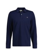 Gant Bluza polo regular fit Shield - Bleumarin