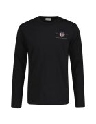 Gant Bluza regular fit cu decolteu la baza gatului Shield - Negru