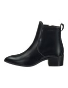 Gant Botine din piele cu varf ascutit - Negru