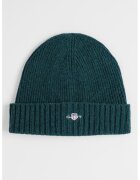 Gant Caciula din amestec de lana cu aspect striat Shield - Verde aquamarin