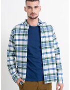 Gant Camasa Oxford din bumbac cu model in carouri - Alb/Verde/Albastru