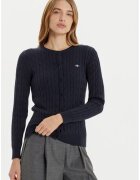 Gant Cardigan dama - 304723995 - Bumbac - XS INTL - Albastru