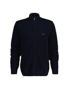Gant Cardigan de bumbac cu fermoar - Albastru