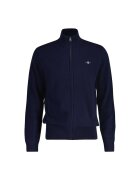 Gant Cardigan din amestec de lana cu fermoar - Albastru